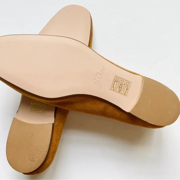 Jcrew Suede Smoking Loafers Roasted Cider Beige